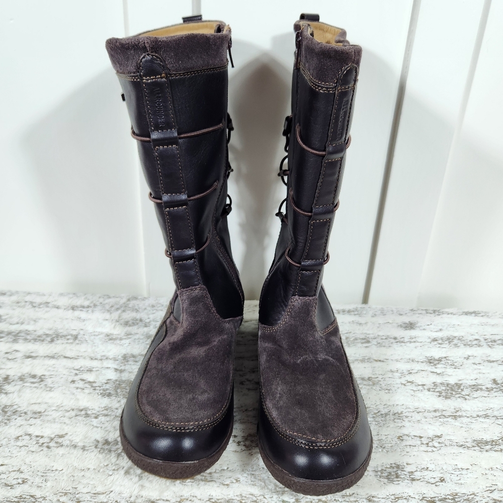 Allrounder by Mephisto "Gena" Waterproof Brown Leather Boot | Women's Size 9.5 - Picture 3 of 13